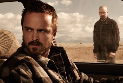 Partners in crime: Walter White (back) and his assistant Jesse