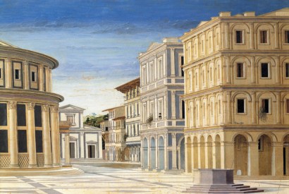Renaissance view of the Ideal City: detail from a painting attributed to Francesco Giorgio Martini