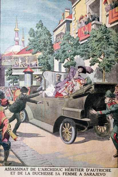 The assassination of the Archduke Franz Ferdinand of Austria (Le Petit Journal, 12 July 1914)