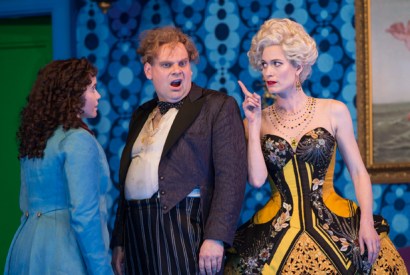 Octavian (Tara Erraught), Baron Ochs (Lars Woldt) and the Marschallin (Kate Royal)