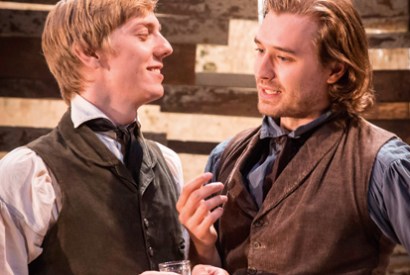 Idealists and chums: Joshua James (Arkady) and Seth Numrich (Bazarov)