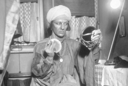 John Gielgud prepares to play Prospero in the Old Vic’s production of The Tempest in 1930