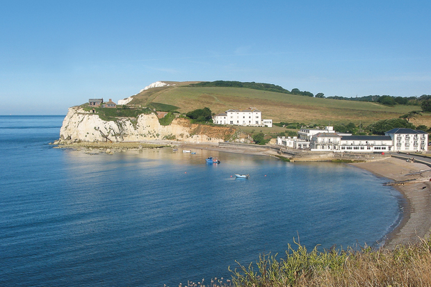 Incredible shrinking county: the tides at Freshwater Bay