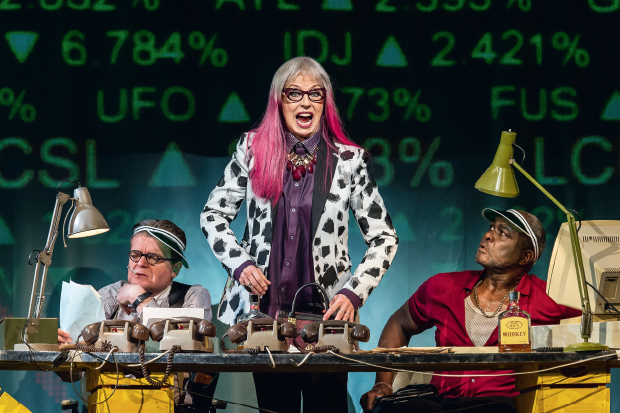 Left to right: Peter Hoare (Fatty), Anne Sofie von Otter (Leocadia Begbick), Willard White (Trinity Moses)