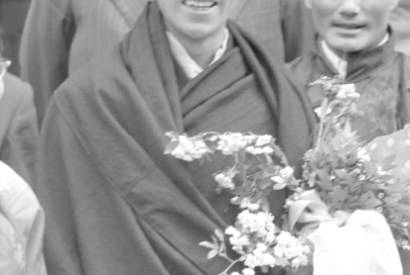 Gyalo Thondup (right) pictured with the Dalai Lama on their arrival in India in 1959