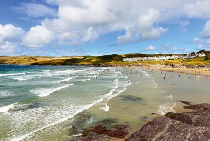 Tides of wealth: Polzeath beach