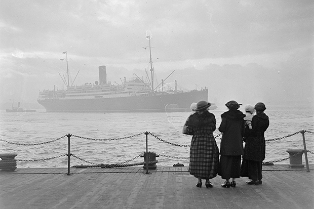 Transatlantic grandeur: A Cunard liner in 1932
