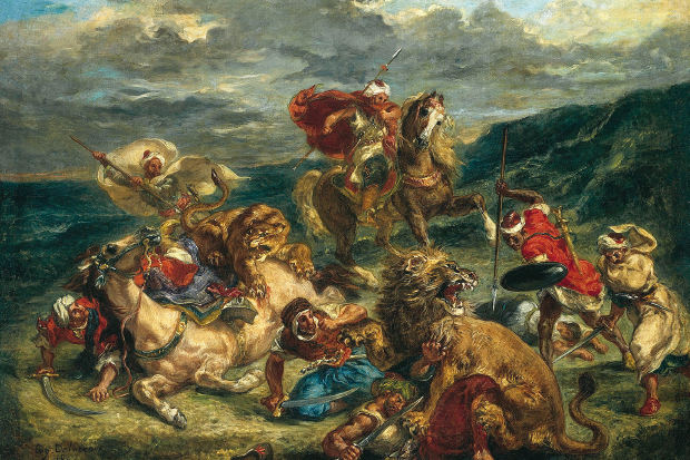 'Lion Hunt', 1861, by Eugène Delacroix