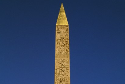 The obelisk in the Place de la Concorde. Its transport from Luxor to Paris took seven years and involved the destruction of an entire village