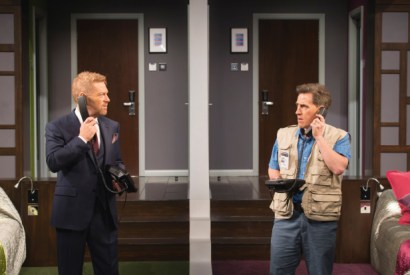 Leading the party, two brilliant showmen: Kenneth Branagh (Ralph) and Rob Brydon (Brian) in ‘The Painkillers’