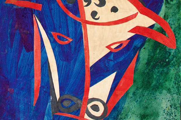 Cartoon for St Luke, Chichester Cathedral Tapestry, 1965, by John Piper