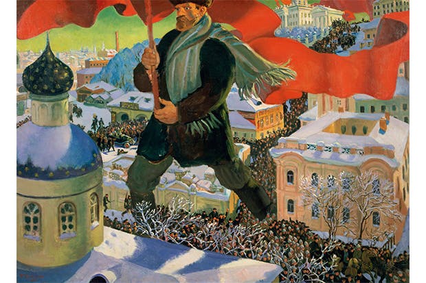 ‘Bolshevik’, 1920, by Boris Mikhailovich Kustodiev