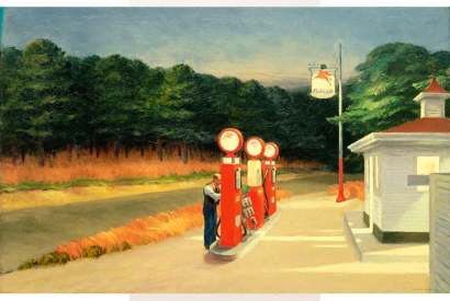 ‘Gas’, 1940, by Edward Hopper