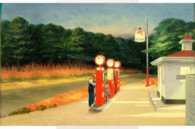 ‘Gas’, 1940, by Edward Hopper