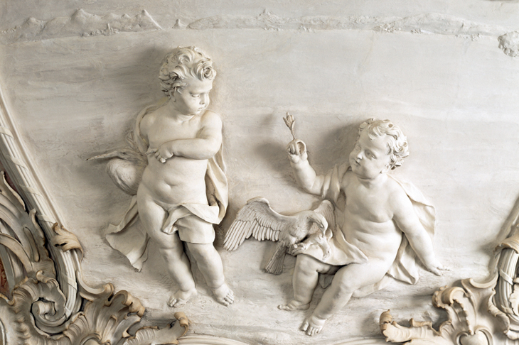 Stairhall, by Giuseppe Artari, at Schloss Augustusburg, Brühl