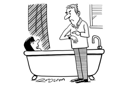 ‘I think you’ll find I’m training for the luge.’