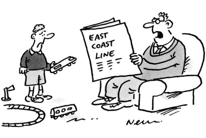 ‘If your train set doesn’t work get it nationalised.’