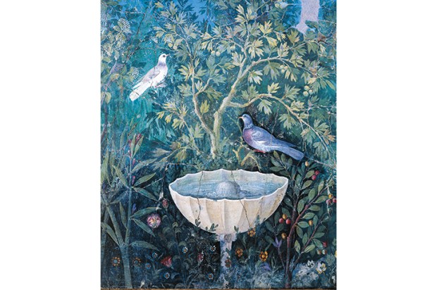 Detail of a fresco from the House of the Golden Bracelet, Pompeii