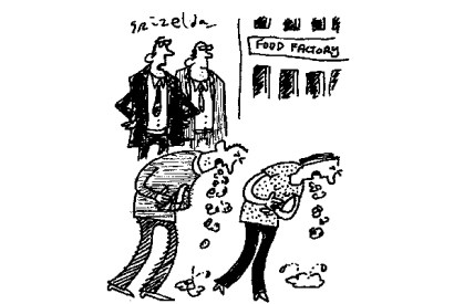 ‘As you can see, we’ve removed sugar and salt from all our food.’