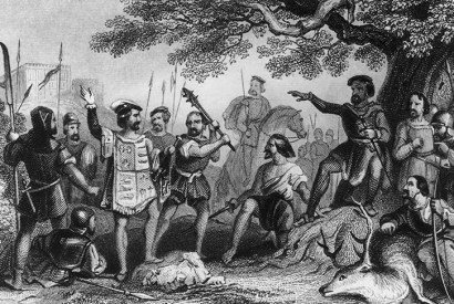 Kett refuses the King’s pardon on Mousehold Heath. Credit: Getty Images