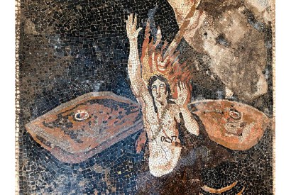 Metamorphosis in progress: a mosaic of the giant Orion being turned into a constellation