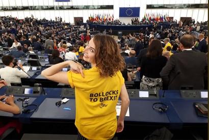 Lib Dem MEP Luisa Porritt in the European Parliament last week (Twitter)